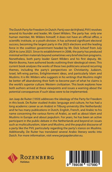The Ideology of the Dutch Party for Freedom Geert Wilders Explained_back